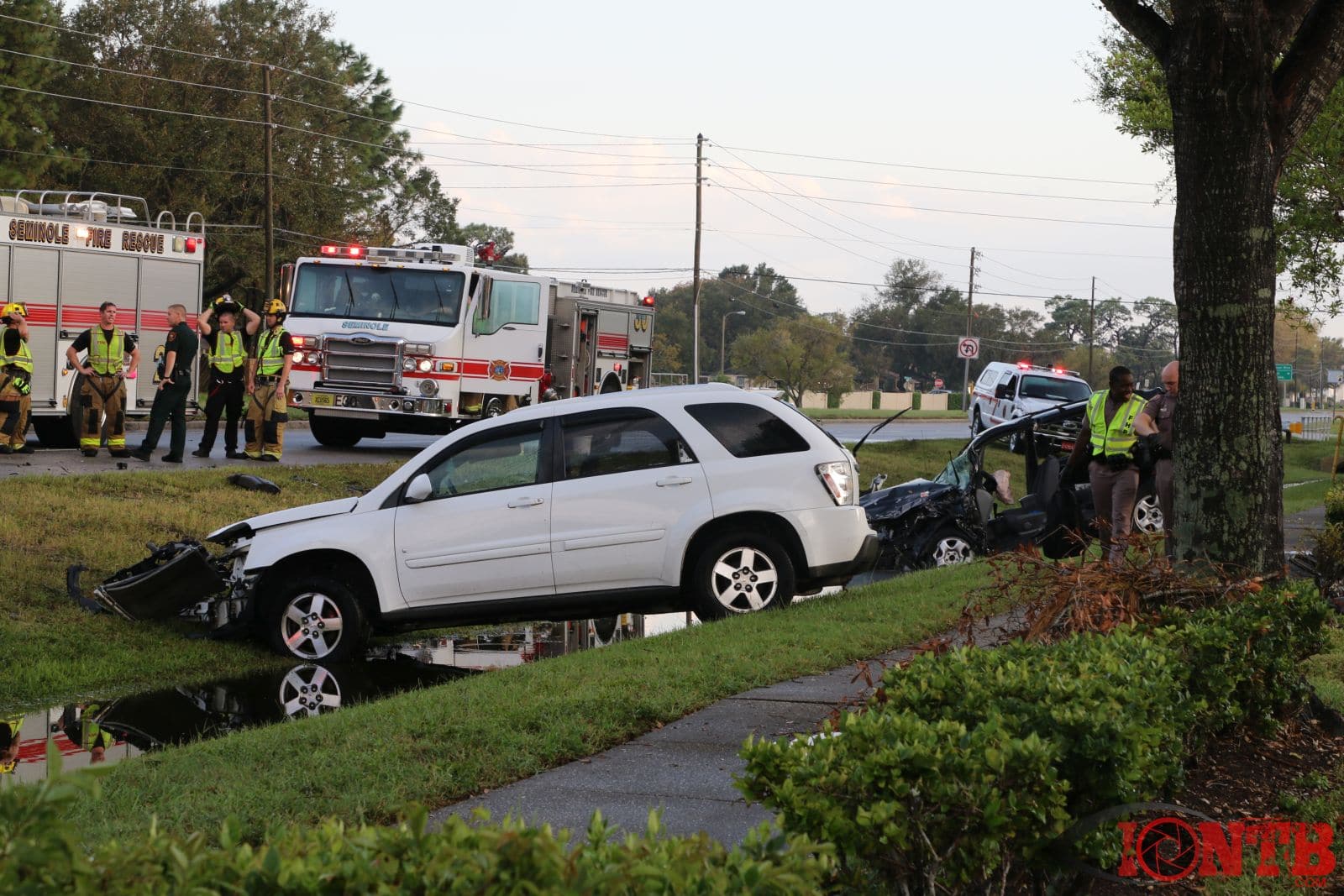 Three Seriously Injured in Two Vehicle Crash on Starkey Road Sunday