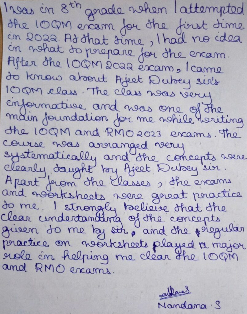 IOQM Unlocking Mathematical Excellence Your Path to Olympiad Success