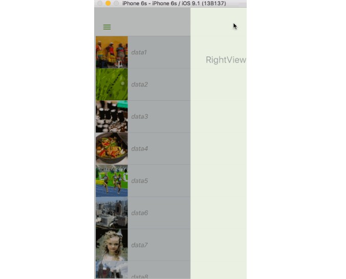 iOS Slide Menu Controller written in pure swift