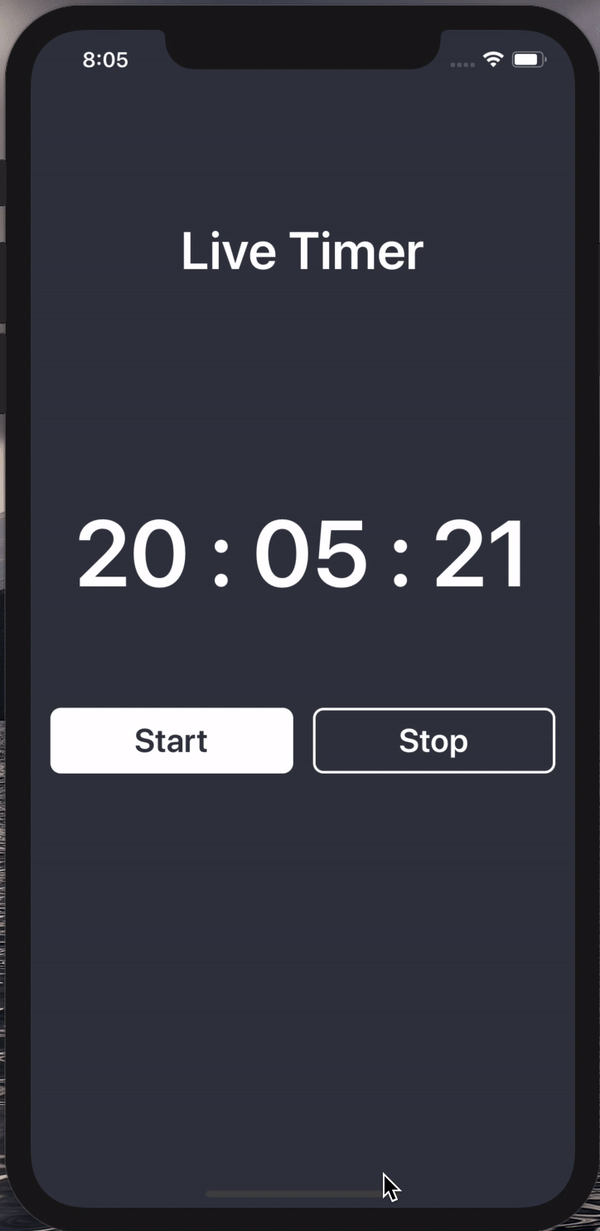 Live Timer which will run based on the current Time in Swift