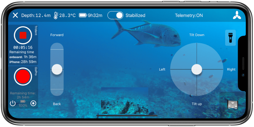 Alternative macOS/iOS control app for the Sofar Trident Underwater Drone