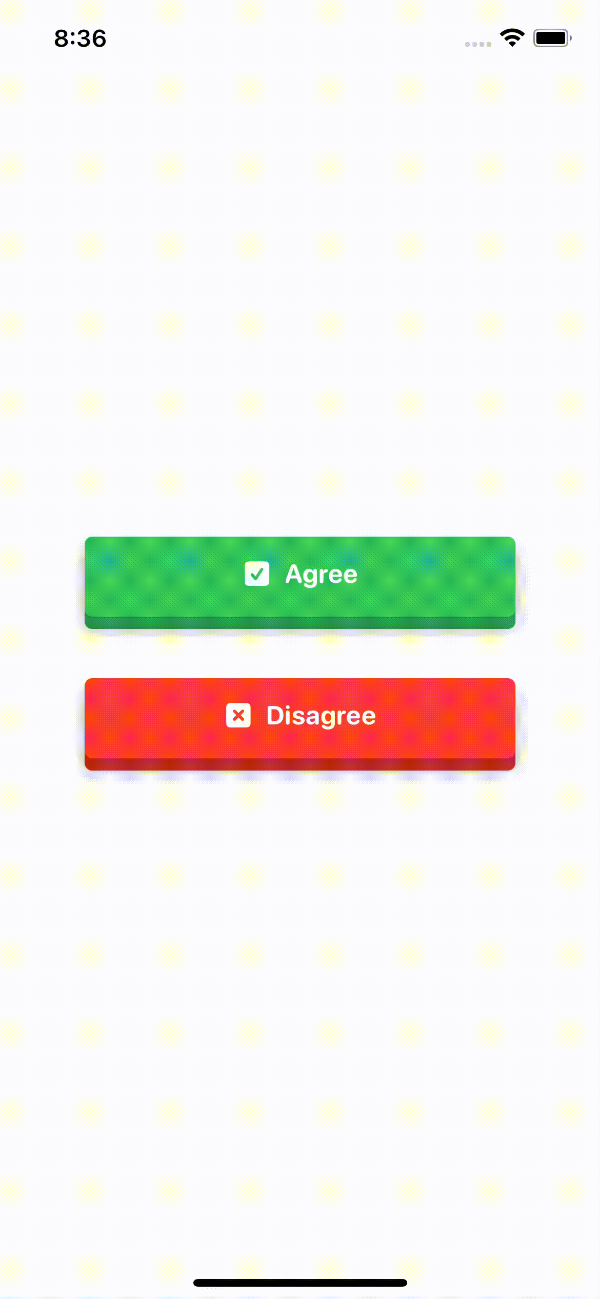 Pressing Animation Button for iOS and macOS