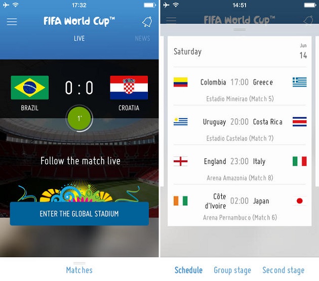 Best apps to follow and enjoy Fifa World Cup Brazil iOS Hacker