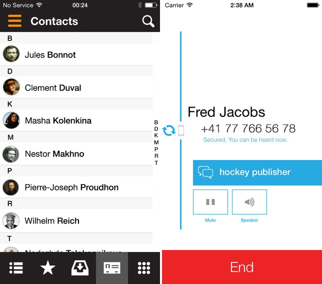 Signal is a free iPhone app that lets you make fully encrypted calls