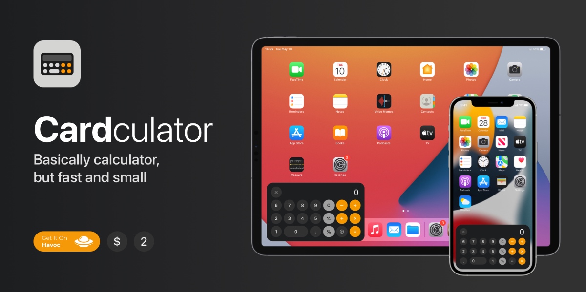 Cardculator Tweak Brings Floating Calculator To iPhone And iPad iOS Hacker
