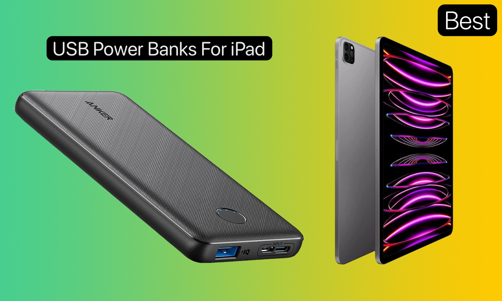 Loch Sie ist Elend power bank ipad pro 12.9 Kollektiv Wert erschrocken