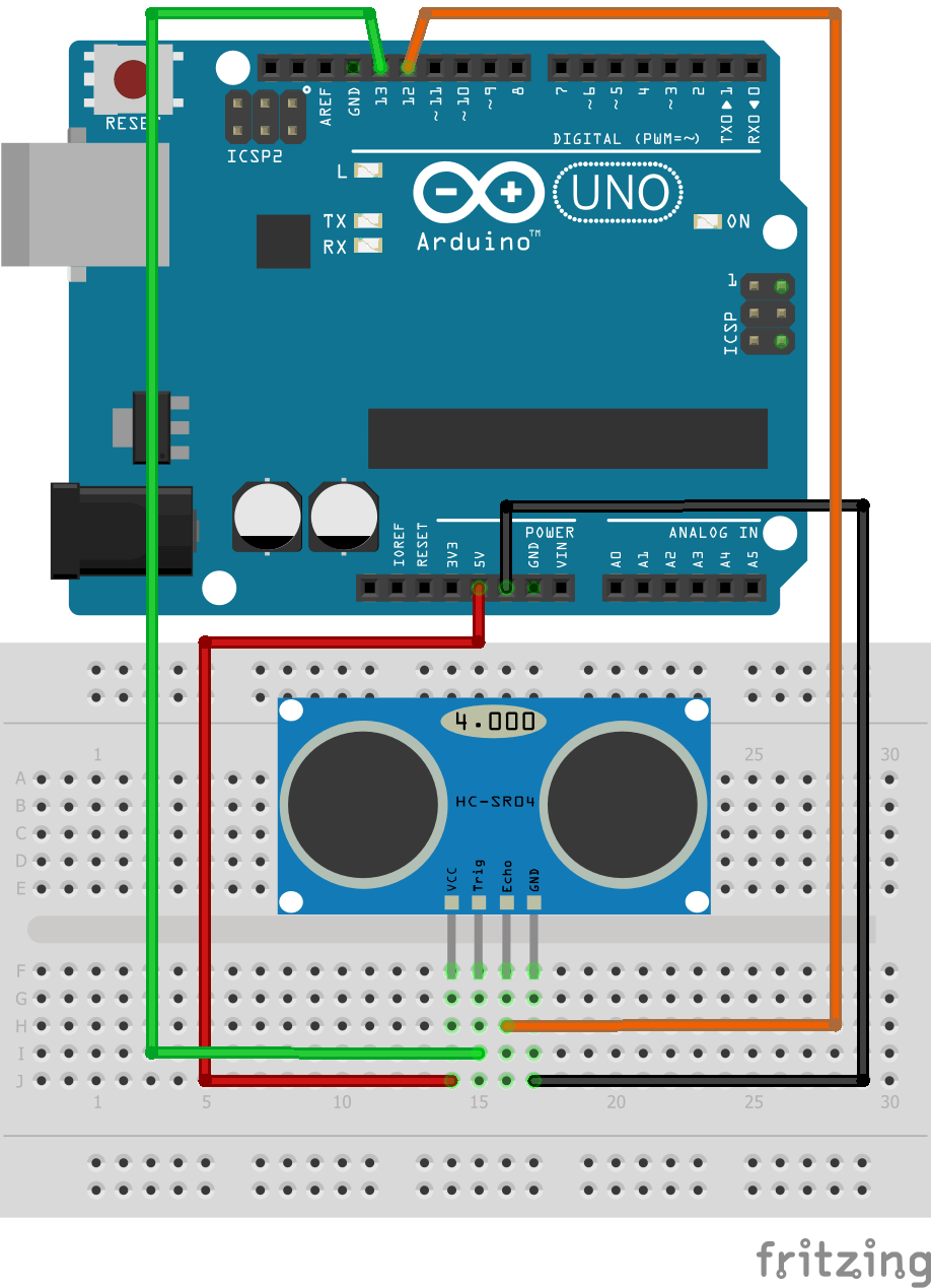Interfacing Ultrasonic Distance Sensor in Arduino - Iotguider