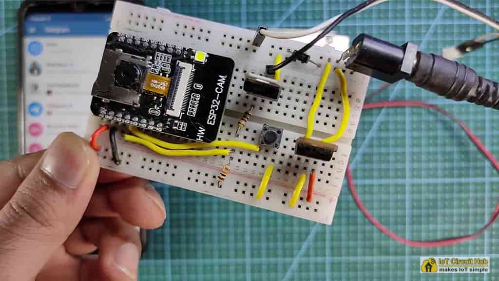WiFi Door Lock using ESP32 CAM & Telegram IotCircuitHub