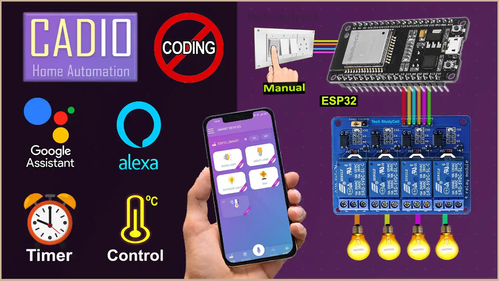 ESP32 Cadio Home Automation Project 2024