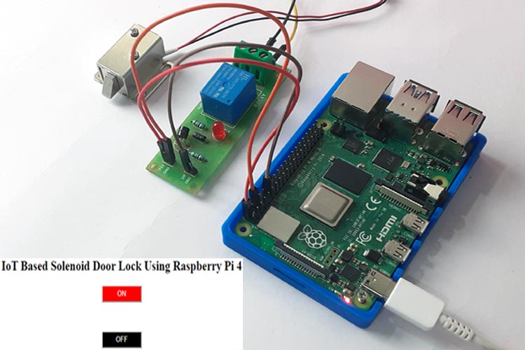IoT Based Solenoid Door Lock using Raspberry Pi 4