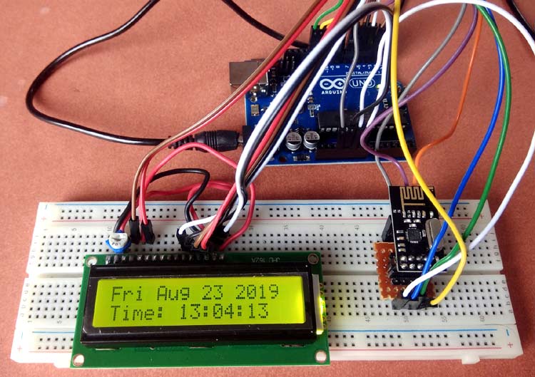 Wireless Communication between Arduino and NodeMCU using NRF24L01