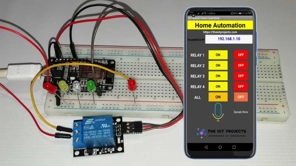 IoT Based Voice Controlled Home Automation Using NodeMCU & Android