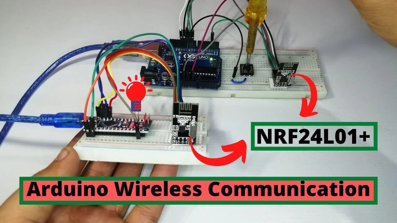 Arduino Wireless Communication using NRF24L01 Transceiver Module