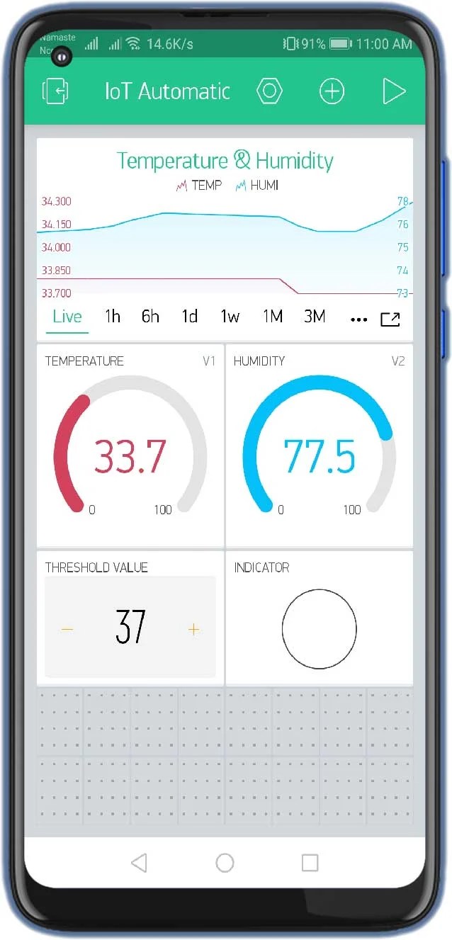 IoT based Temperature Control Fan using ESP8266 & Blynk