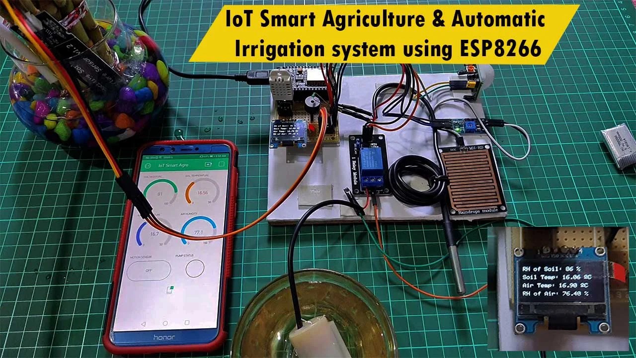 IoT Smart Agriculture & Automatic Irrigation System with ESP8266