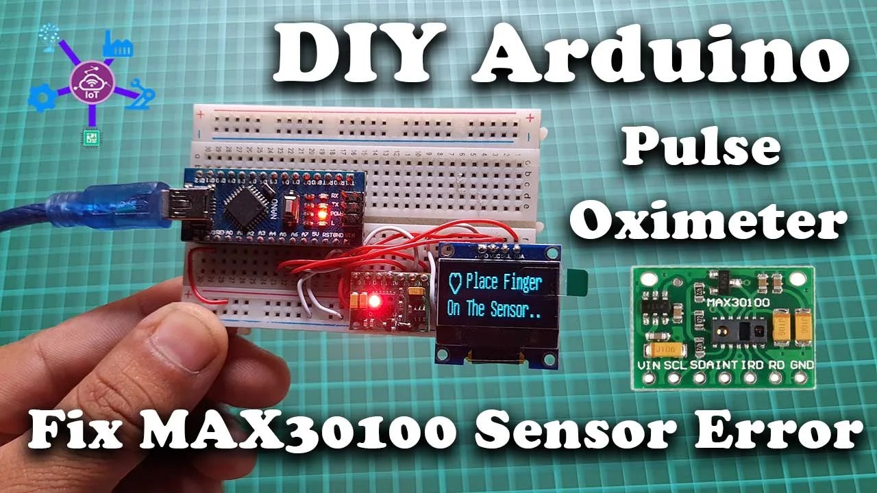 Fix MAX30100 Sensor & DIY Pulse Oximeter using Arduino