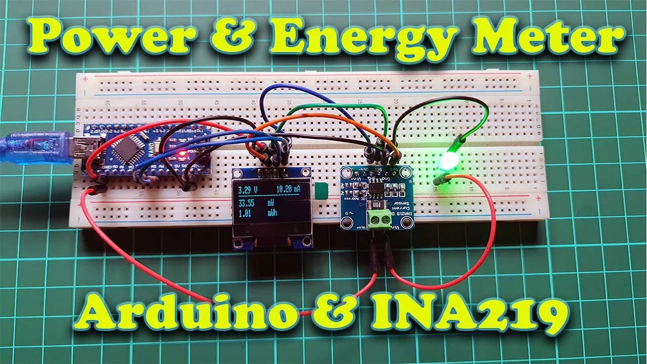 Arduino based Power & Energy Meter using INA219 Sensor