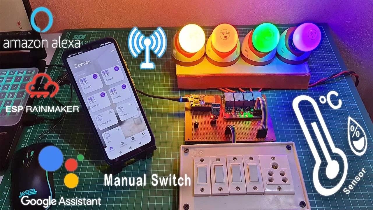ESP32 Home Automation using ESP RainMaker IoT Projects Ideas