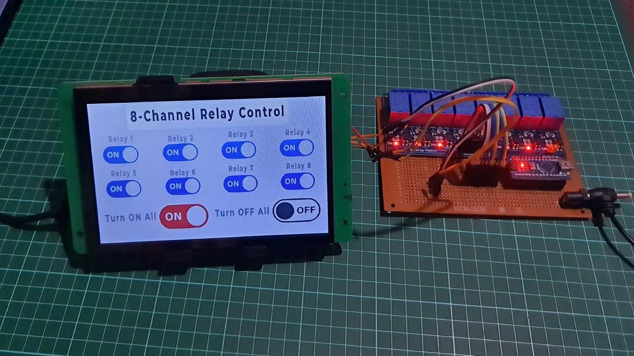 Relay Control with Arduino & DWIN Display IoT Projects Ideas