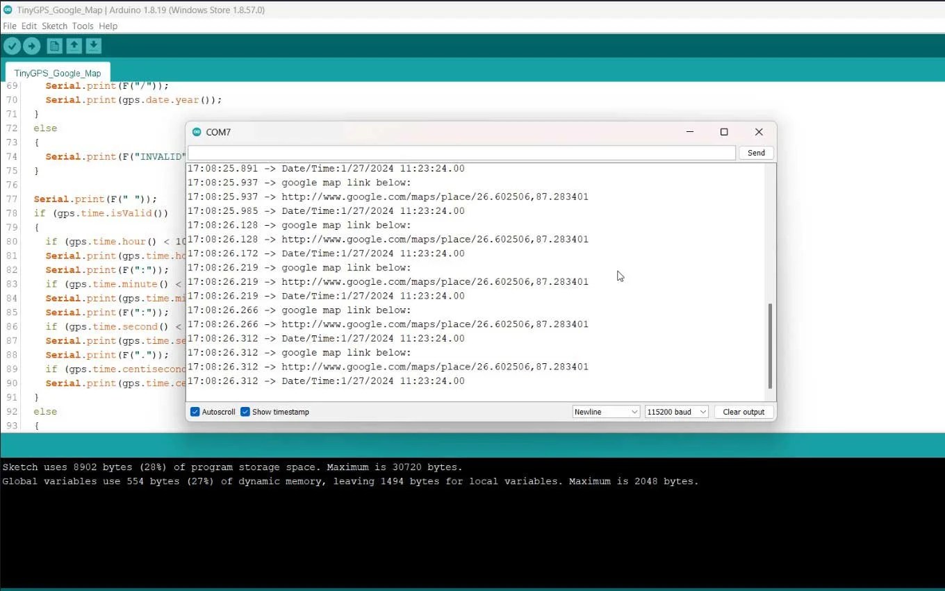 Interface NEO 6M GPS Module with Arduino IoT Projects Ideas