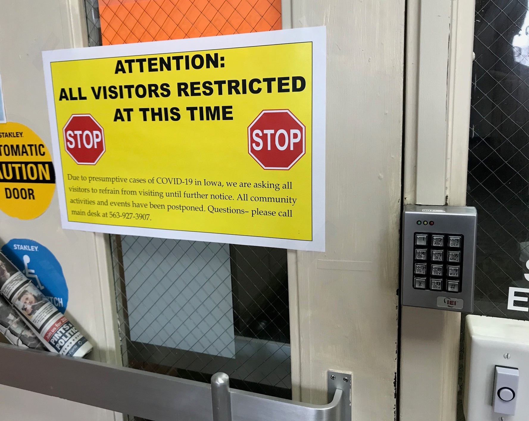 Governor calls for school closings as legislative session is suspended Iowa Capital Dispatch