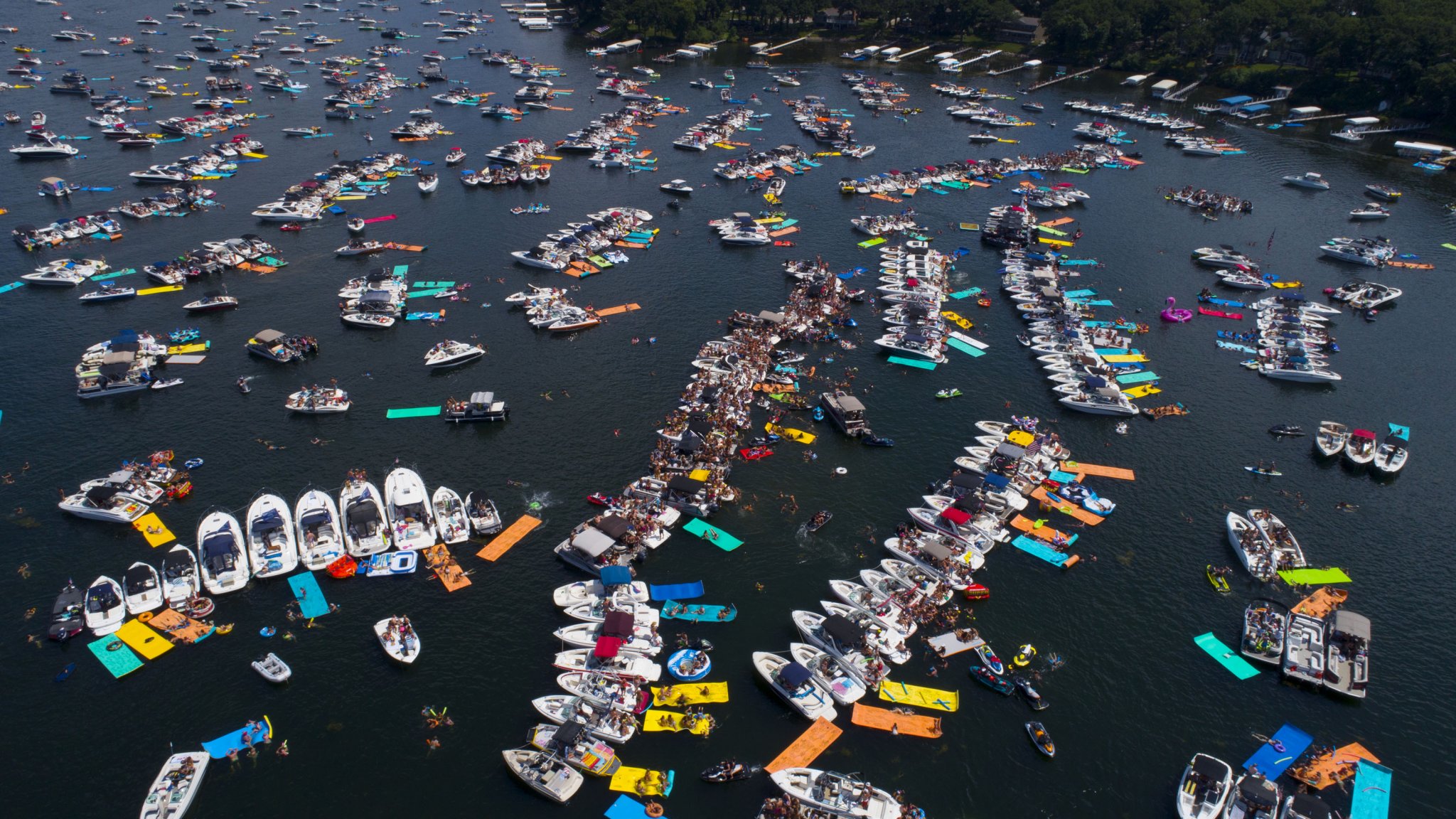 Commission rejects request to ban party barges in West Okoboji bay