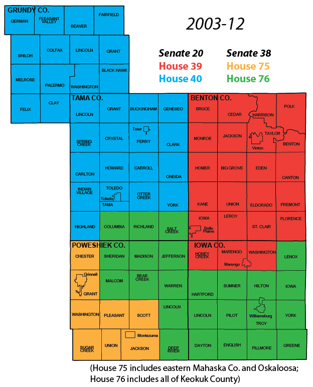 Tama County in the Iowa Legislature