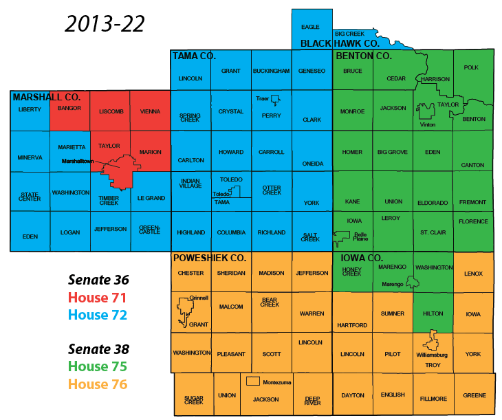 Tama County in the Iowa Legislature