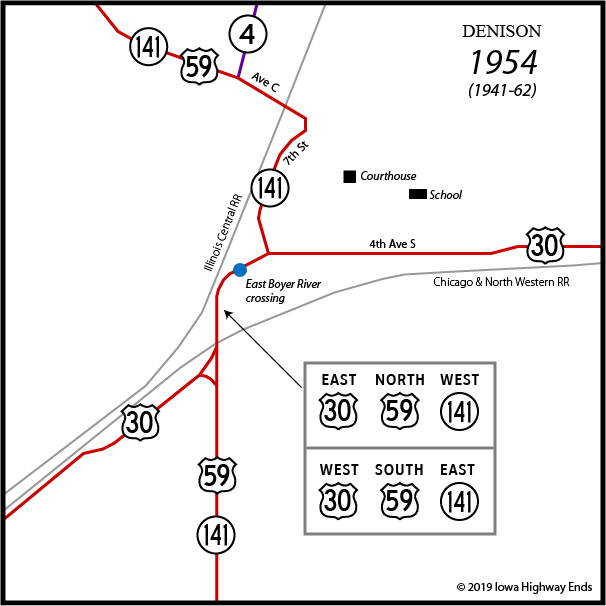 Denison Highway Chronology