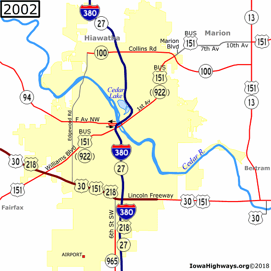 Highways of Cedar Rapids