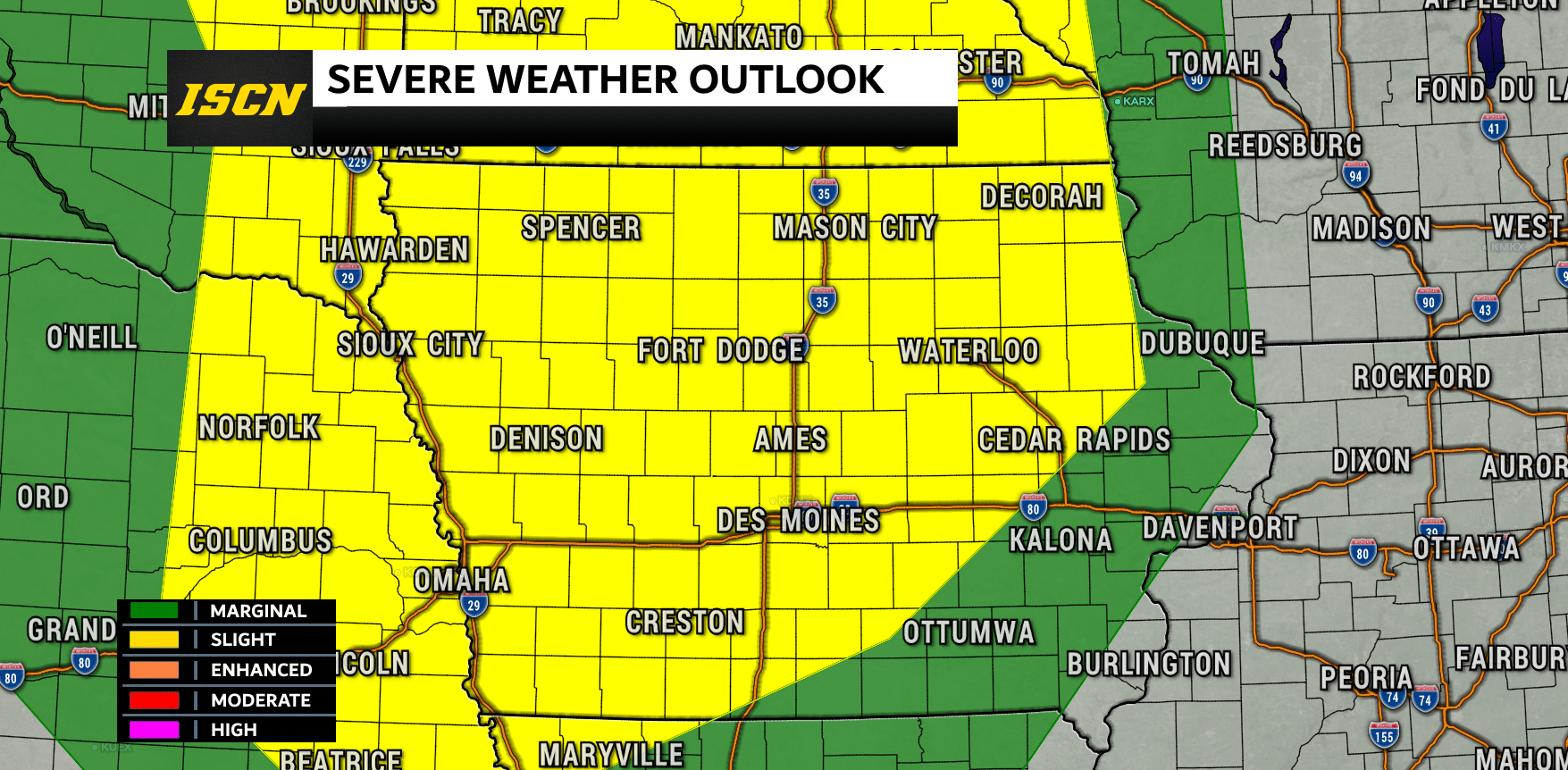 Severe Storms to Impact Iowa Friday Afternoon