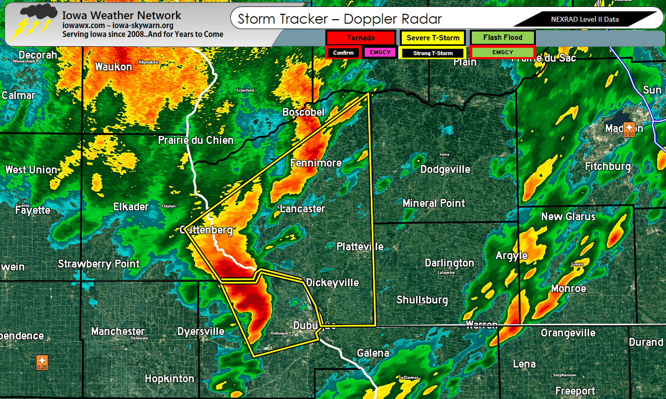 Severe Thunderstorm Warning for NE Dubuque until 10am Iowa Weather Blog