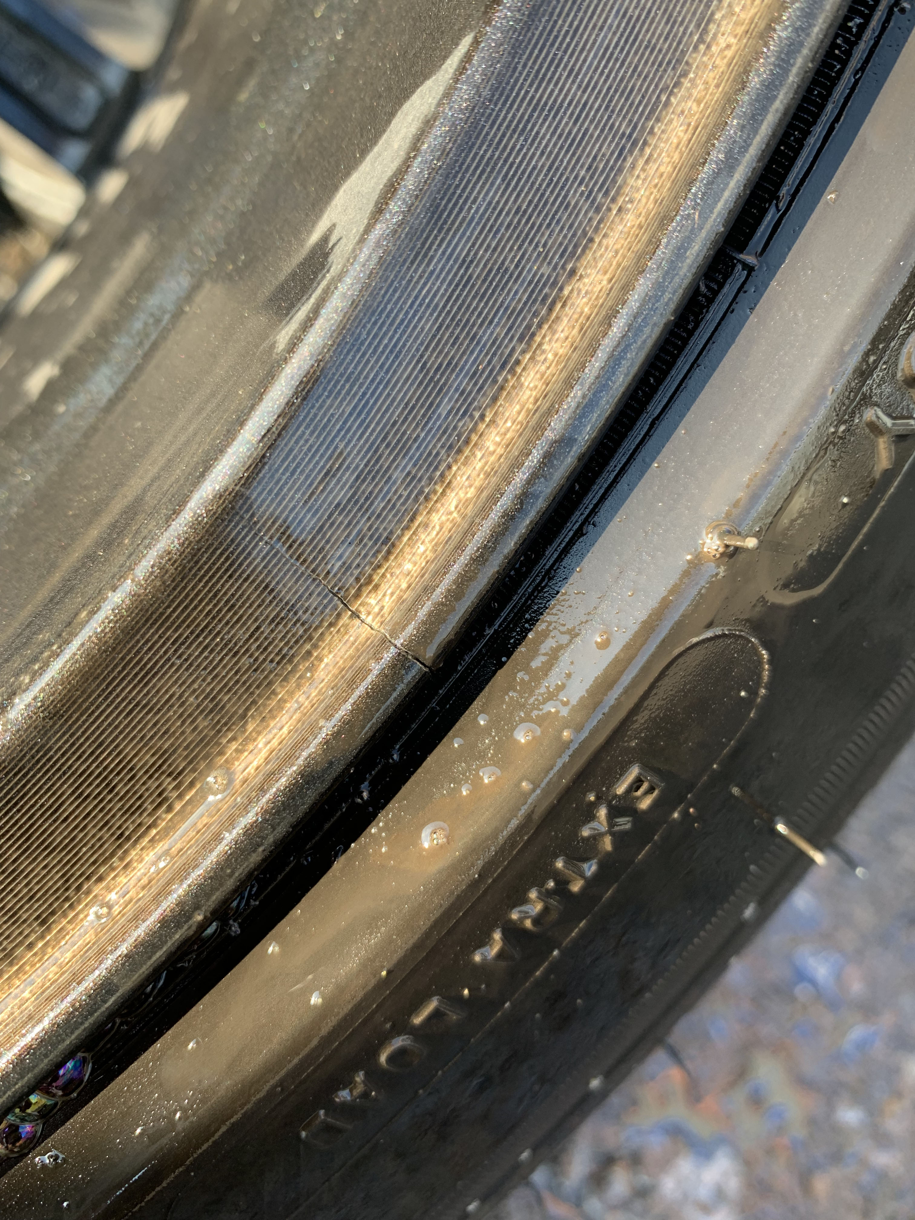 Model 3 18" Aero Wheel Cracked Alloy Tesla Motors Club