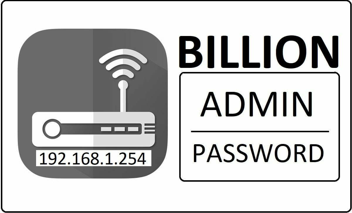 192.168.1.254 Billion Router Admin Login Password Change