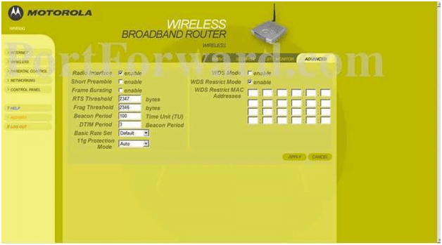192.168.0.1 Motorola Router Admin Login Password Change