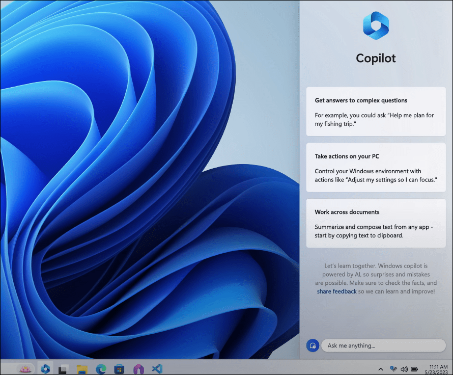 Что такое Windows Copilot в Windows 11 и как он работает