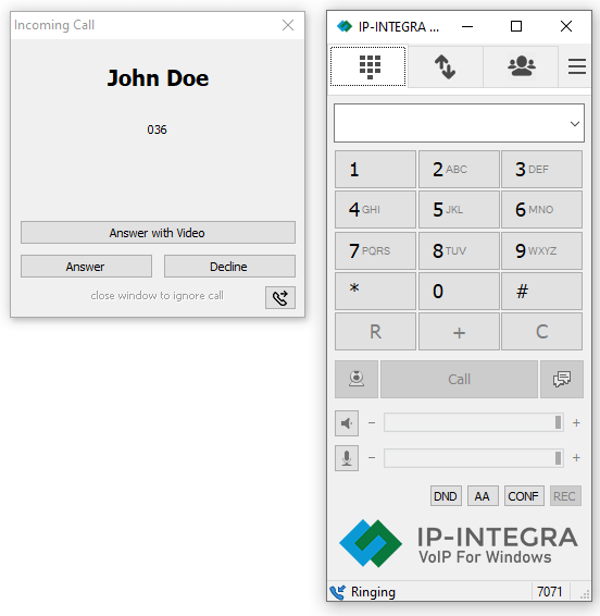 Integra VoIP Windows App IPINTEGRA by FREUND