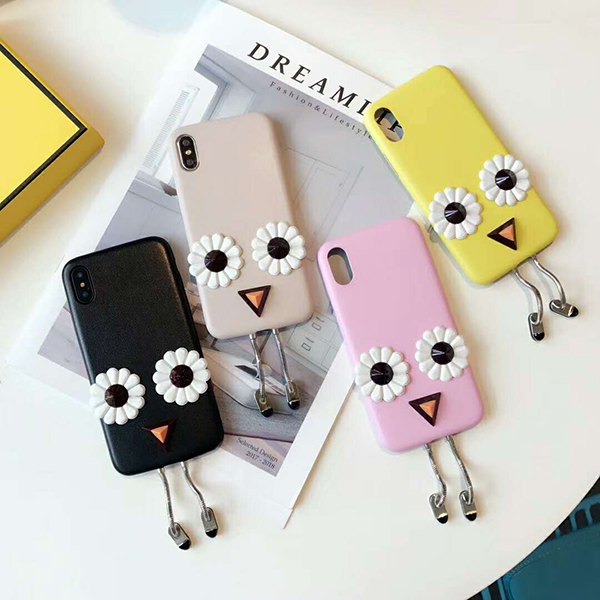 フェンディ iphone xケース ブランド fendi iphone 8/8 plus携帯カバー フラワー 女性らしさ iphone7