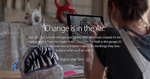 Change, este es el nombre de la nueva campaña publicitaria del iPad Air 2