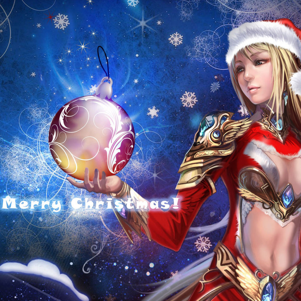 Anime Christmas iPad Wallpaper