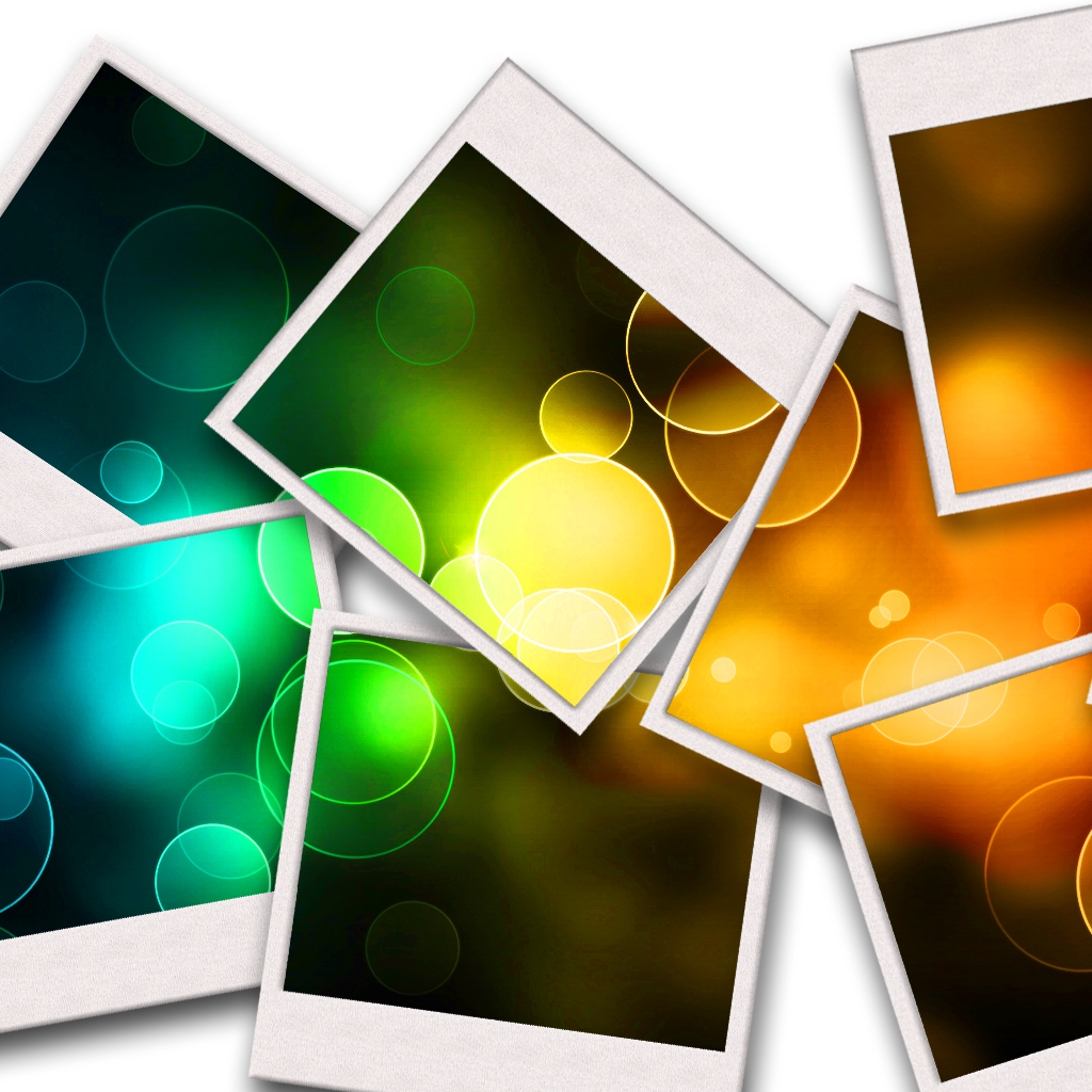 Polaroid Collage iPad Wallpaper