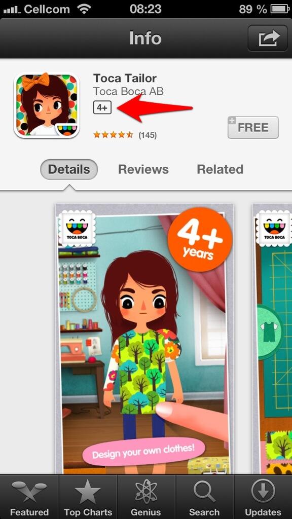 App Store Adds Age Rating In Addition To InApp Purchasing