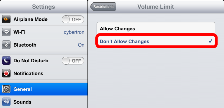 How To Set A Maximum Music Volume On Your iPad - iPad Kids