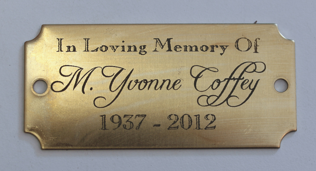 Engraved Brass Tag In A Flash Laser iPad Laser Engraving, Boutique