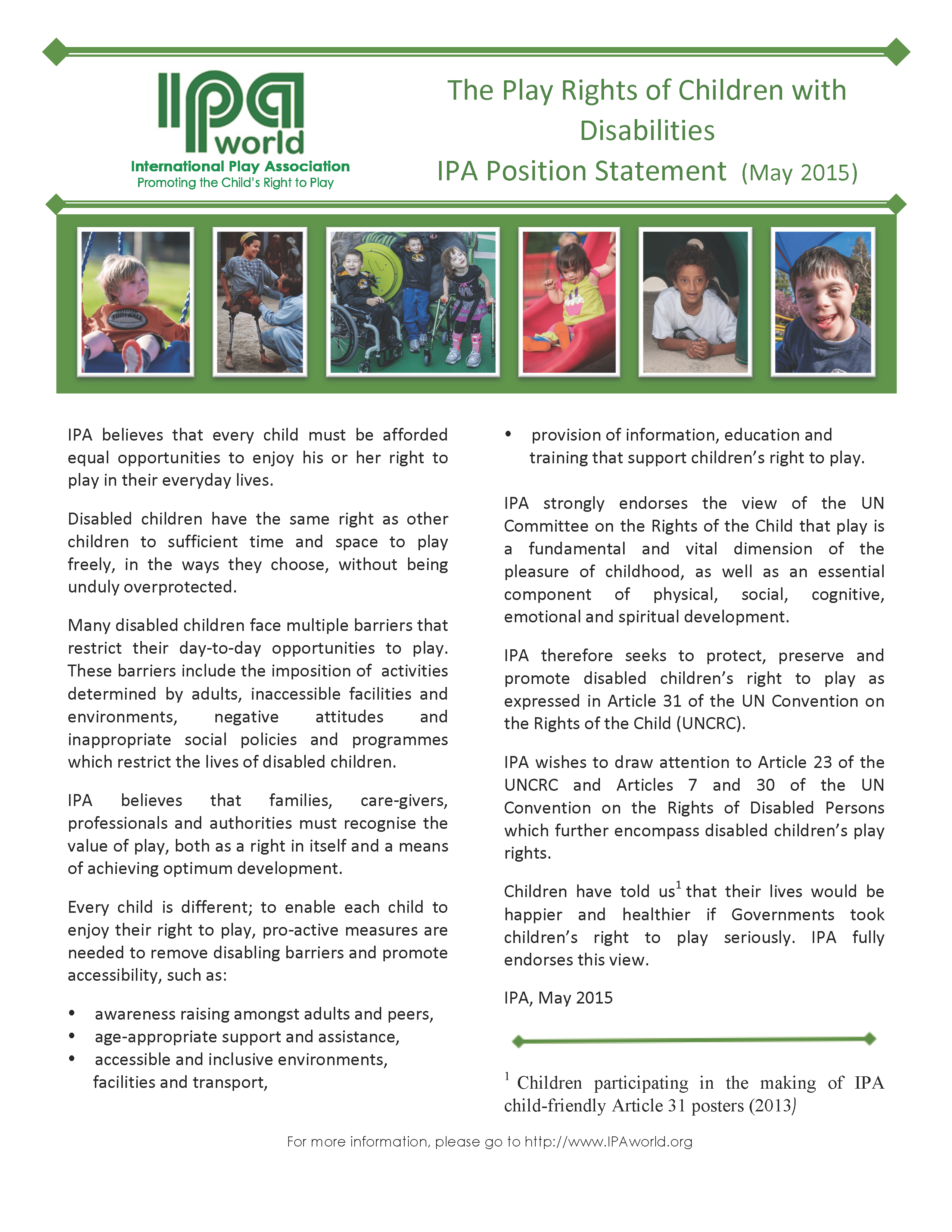 International Play Association (IPA World)