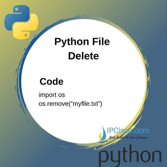 Python File Delete How To Delete Files in Python Programming?⋆ IpCisco