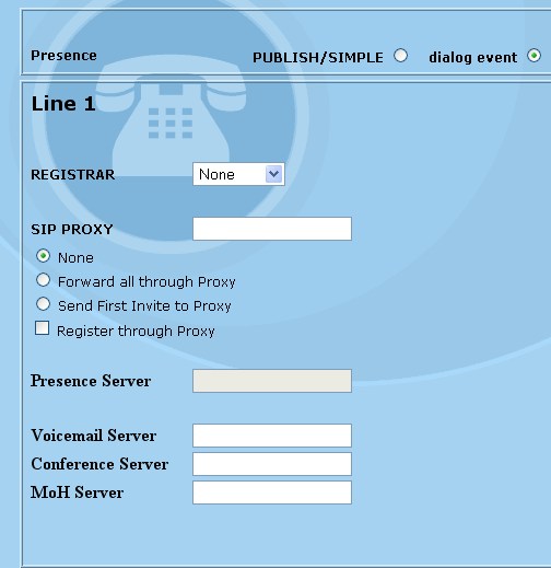 Configuring your Telephone