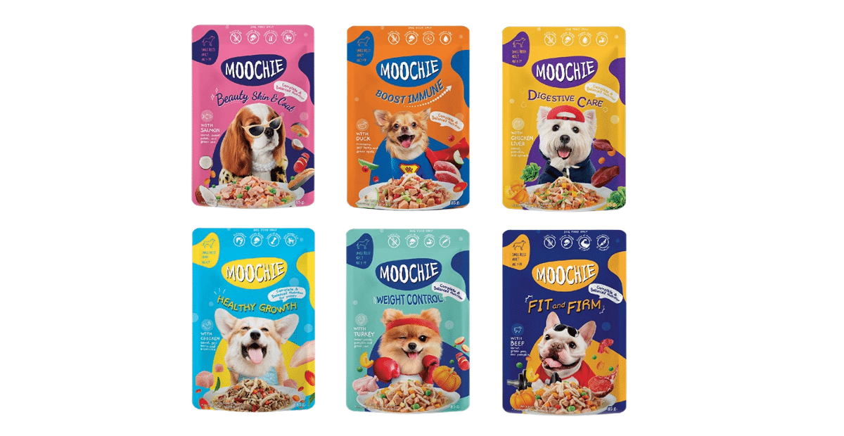 Moochie Dog Food Pouch มูชี่ เพาซ์ อาหารเปียกสุนัข 85g*12 ซอง iPet Shop