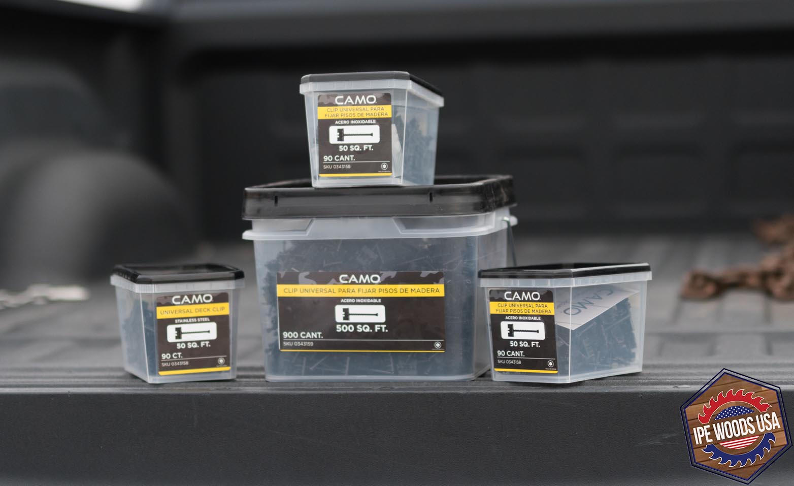 CAMO® Universal Deck Clips (900 ct) Ipe Woods USA