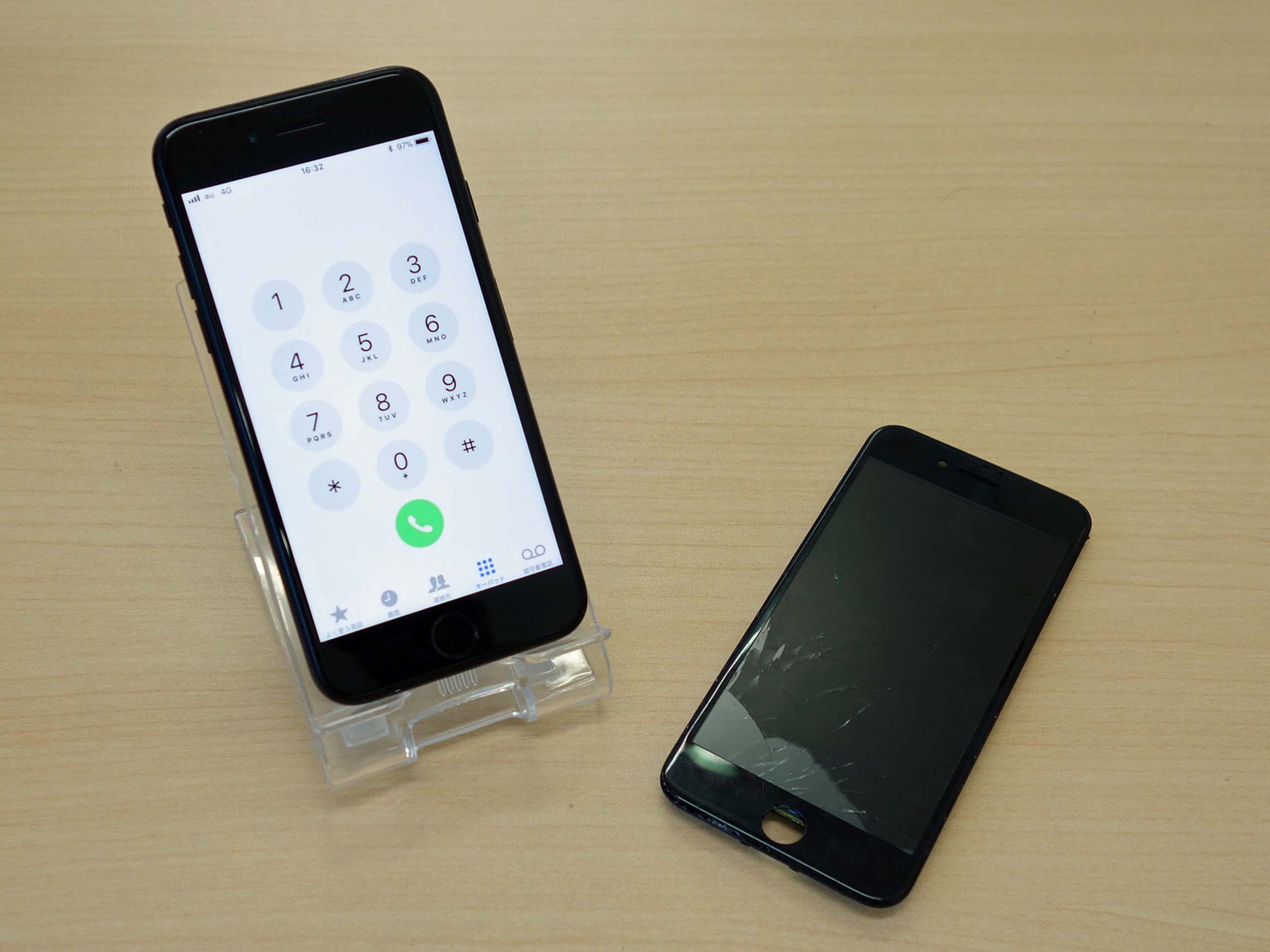 岐南町よりiPhone7のガラス割れ修理にご来店、iPhone X/8Plus/8/7Plus/7/6S Plus/6S/6Plus/6/5S